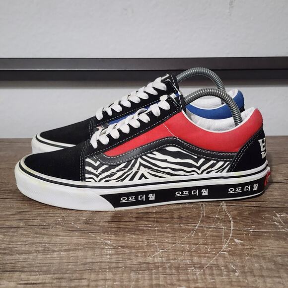 Vans Old Skool Korean Typography Men\'s Athletic Skate Shoes Sneakers Size 7.5 main image 8